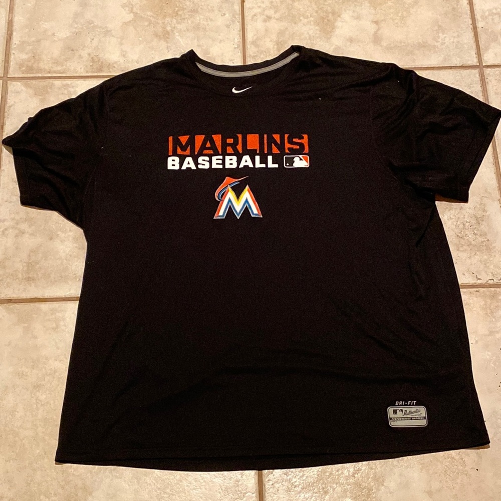 Nike 3XL Miami Marlins Baseball T-shirt